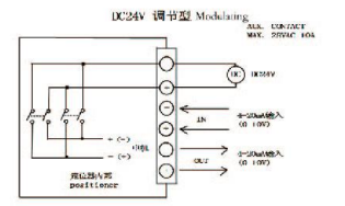 DC24V普通調節(jié)型接線圖