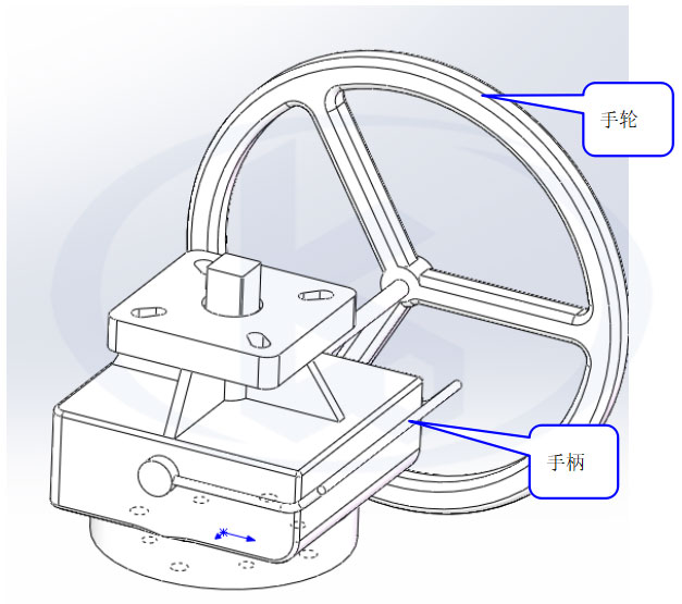 液動執(zhí)行器手動裝置圖