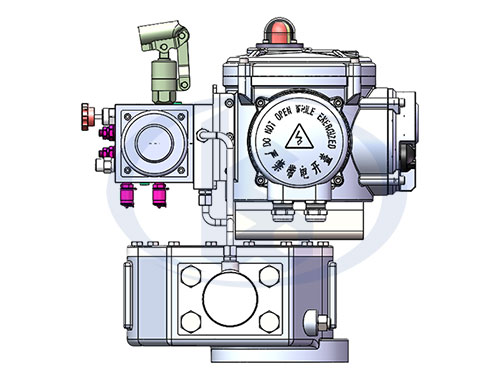 撥叉式電液執(zhí)行器結(jié)構(gòu)圖示