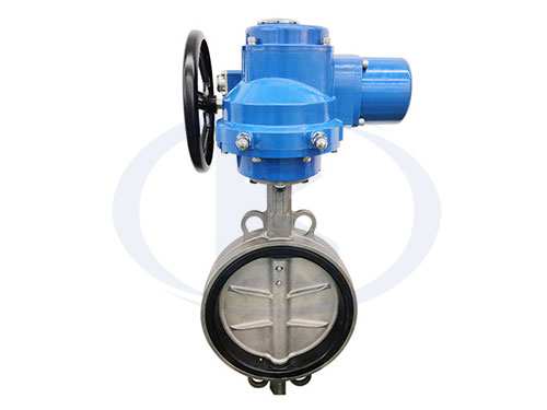 不銹鋼電動(dòng)對(duì)夾蝶閥