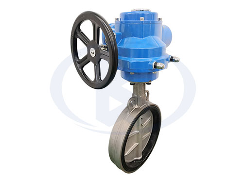 不銹鋼電動(dòng)對(duì)夾蝶閥