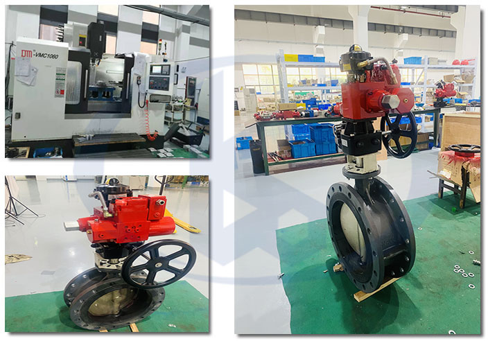 液動法蘭蝶閥車間一角